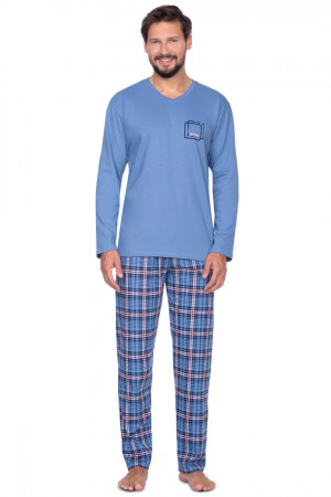Pánské pyžamo 433 BIG modrá 2XL