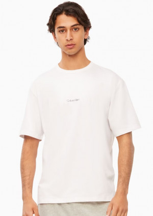 Pánské tričko Calvin Klein NM2355 L Bílá