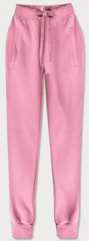 Světle růžové teplákové kalhoty (CK01-20) růžová S (36)