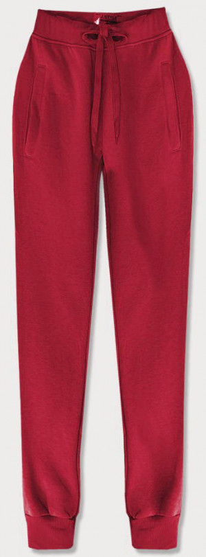 Tmavě červené teplákové kalhoty (CK01-35) červená S (36)
