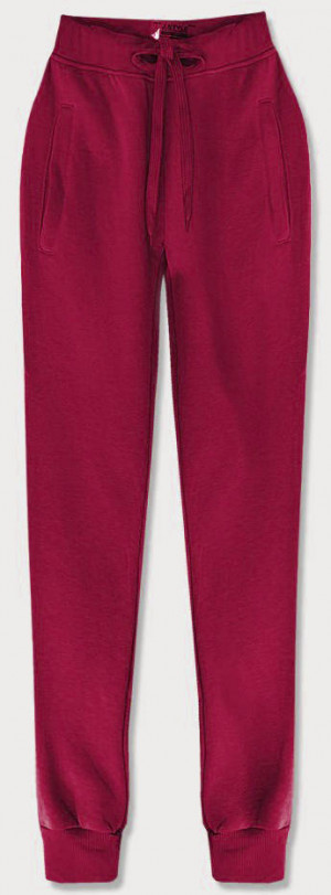 Teplákové kalhoty ve vínové bordó barvě (CK01-21) červená S (36)