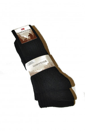Ponožky WiK 20410 Norweger Wool A'3 černá 43-46