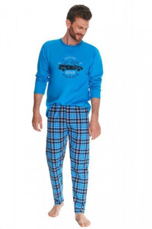 Taro Mario 2656 modré Pánské pyžamo M modrá