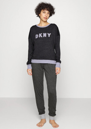 Dámské pyžamo DKNY YI2919259 L ocelovka