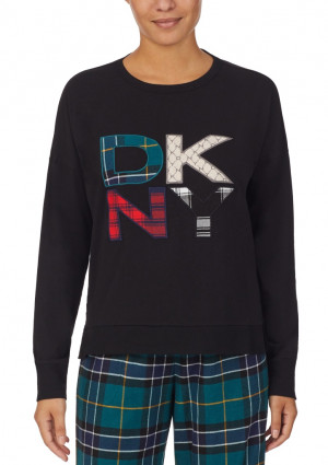 Dámské tričko DKNY YI2122591 L Černá