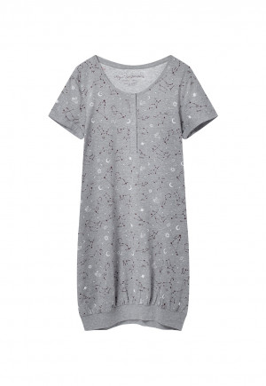 Dámská noční košile Henderson Ladies 40116 Horoscope kr/r S-2XL grey