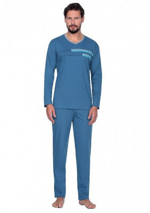 Pánské pyžamo Regina 430 L Modrá