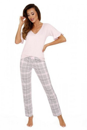 Donna Loretta růžová dlouhé kalhoty Dámské pyžamo 40/L