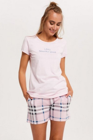 Italian Fashion Bora kr.r. kr.k. Dámské pyžamo S růžová/tisk
