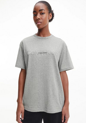 Dámské tričko Calvin Klein QS6898 M Šedá