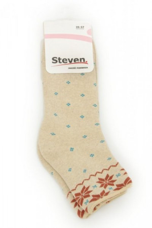 Steven 123 9 béžové Dámské ponožky 38/40 béžová