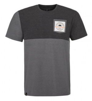 Pánské bavlněné tričko Melang-m tmavě šedá - Kilpi