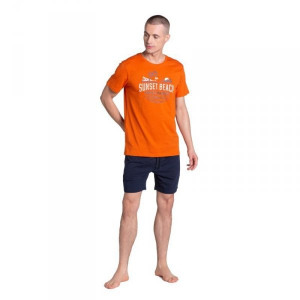 Henderson Led 38867 oranžové Pánské pyžamo M oranžová
