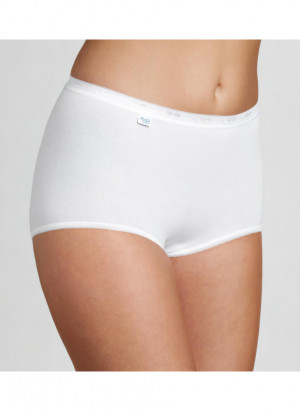 Dámské kalhotky Sloggi Basic+ Maxi 2P bílé WHITE
