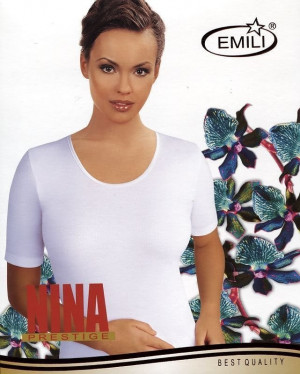 Dámské triko Emili Nina 2XL-3XL černá 3xl
