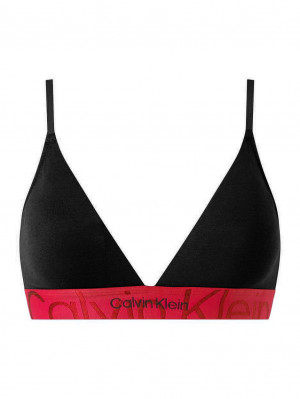 Dámská podprsenka QF6990E 66Z černá/růžová - Calvin Klein černá-růžová