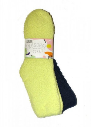 WiK 37408 Happy Kuschel Super Soft A'2 Dámské ponožky 35-42 morelowy-limonka