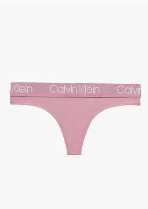 Dámské tanga Calvin Klein QD3751E L Růžová