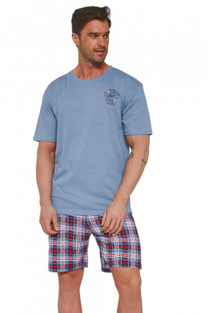 Pánské pyžamo Ontario 2 / 326/106 - CORNETTE modro-červená