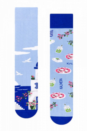 More Santorini 078-A063 modré Dámské ponožky 35/38 modrá