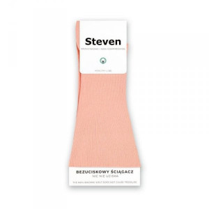 Steven 018 broskvové Netlakové ponožky 35/37 broskvová