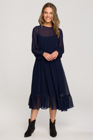 Stylove Dress S319 Navy Blue