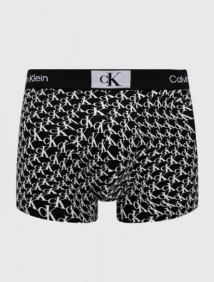 Pánské boxerky NB3403A  ACR černá/bílá - Calvin Klein černá/bílá