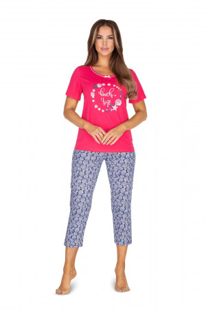 Dámské pyžamo Regina 635 kr/r S-XL Růžová