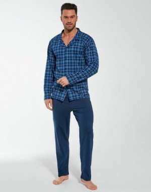 Cornette 114/57 656205 Pánské pyžamo plus size 4XL tmavě modrá