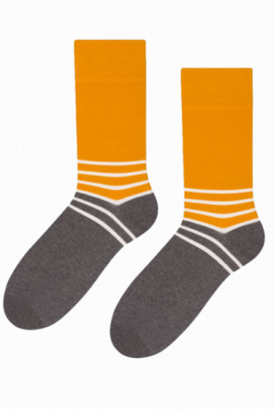 More Two-Colors 078-172 hořčičné Dámské ponožky 35/38 hořčice