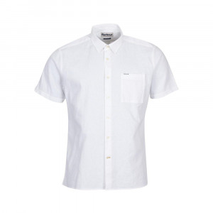 Barbour Letní košile Barbour Nelson ze lnu a bavlny - White