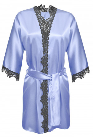 DKaren Housecoat Viola Light Blue
