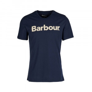 Barbour Bavlněné tričko Barbour Logo Tee - New Navy