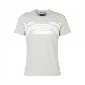 Barbour Bavlněné tričko Barbour Coundon Graphic Tee - Grey Marl