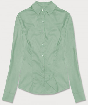 Světle zelená klasická dámská košile (HH039-39) zielony S (36)