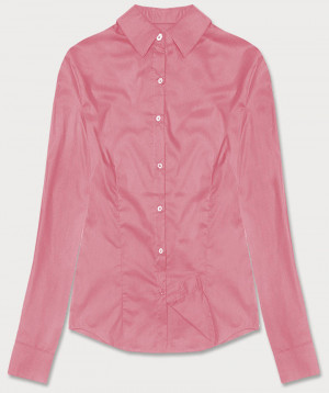 Světle růžová klasická dámská košile (HH039-25) Růžová S (36)