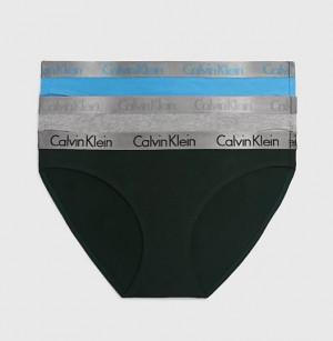 Dámské kalhotky 3pack QD3561E BOZ Mix barev - Calvin Klein Mix barev