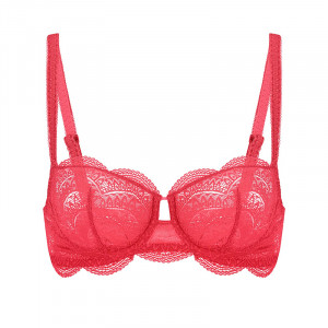 Podprsenka HALF CUP 12V330 Folly red(334) - Simone Perele Bláznivě červená