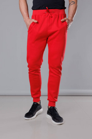 Červené pánské teplákové kalhoty (68XW01-18) Červená