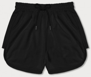 Černé dámské sportovní šortky (8K951-3) černá S (36)