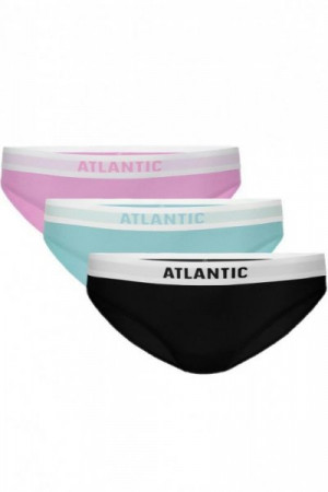 Atlantic 178 3-pak lil/zel/černé Kalhotky XL Mix