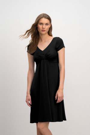 Vamp - Elegantní dámské šaty BLACK M 16528 - Vamp