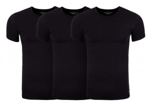 Tommy Hilfiger T-Shirt 2S87905187 990 3Pack Black
