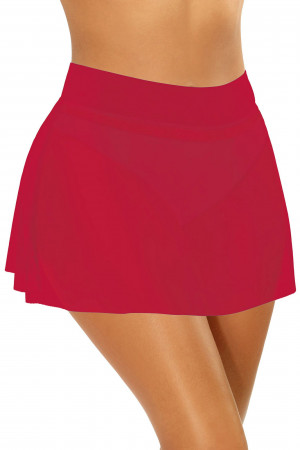 Dámská plážová sukně Skirt 4 D98B - 38 červená - Self