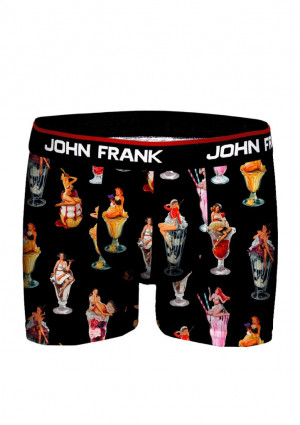 Pánské boxerky John Frank JFBD356 Černá