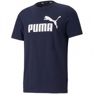 Pánské tričko ESS Logo Tee Peacoat M 586666 06 - Puma