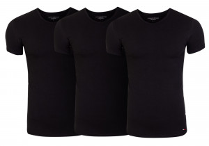 Tommy Hilfiger T-Shirt 2S87903767 990 3Pack Black
