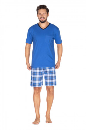 Pánské pyžamo 437  Modrá