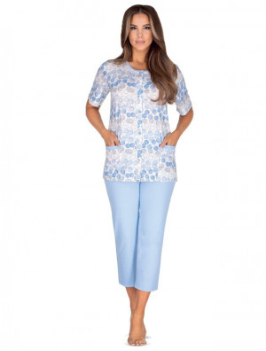 Dámské pyžamo Regina 634 kr/r 2XL-3XL  modrá