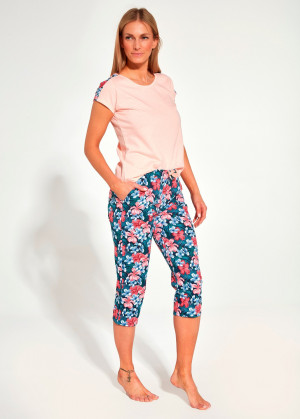 Dámské pyžamo Cornette 840/247 kr/r Salma S-2XL Růžová